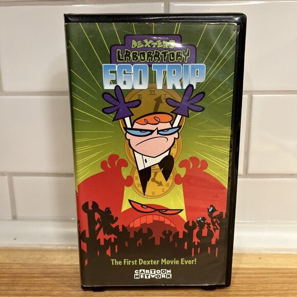 Dexters Laboratory Ego Trip VHS Tape 2000 Black Clamshell Case Cartoon Network - Picture 1 of 6